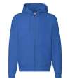 62034 Zip Through Hooded Sweatshirt Royal colour image
